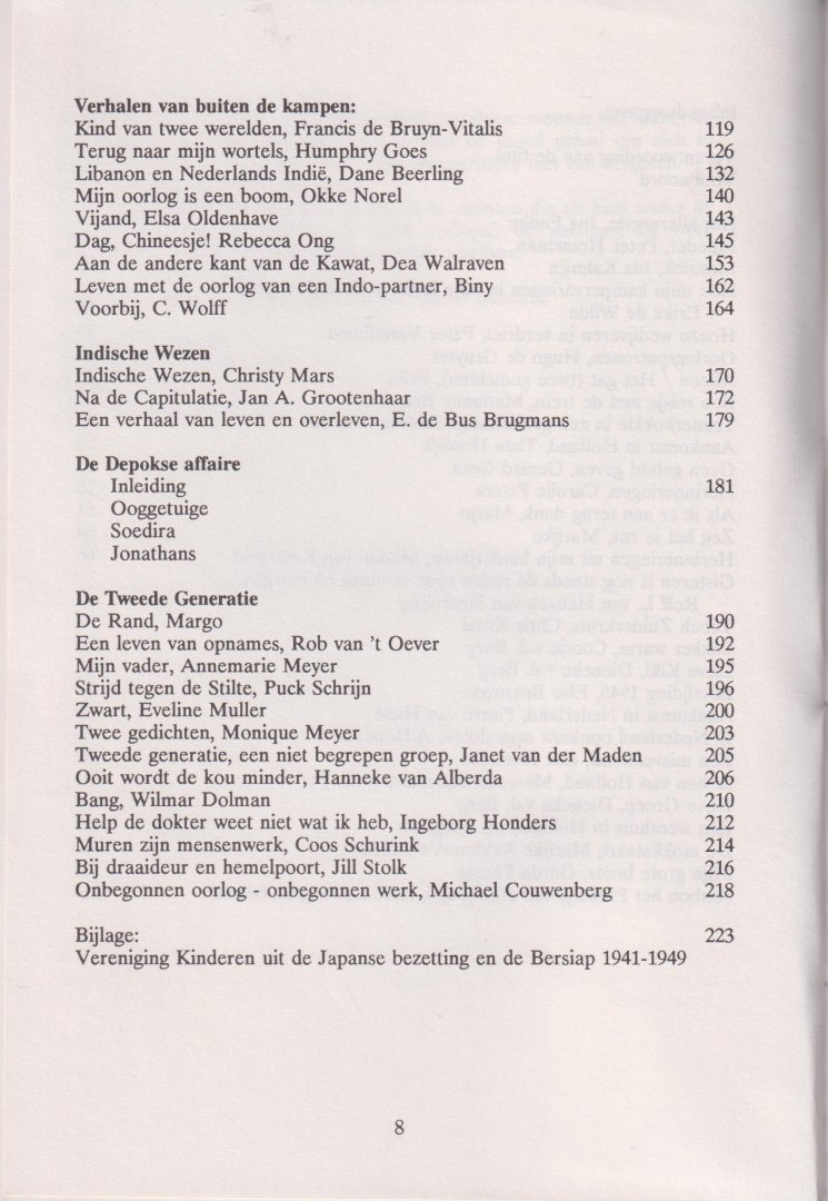 Drongelen Idee en eindverantwoording, Cor van - Als ik later groot ben wil ik kind worden - Een verhalenbundel - Inhoudsopgave: zie scan.