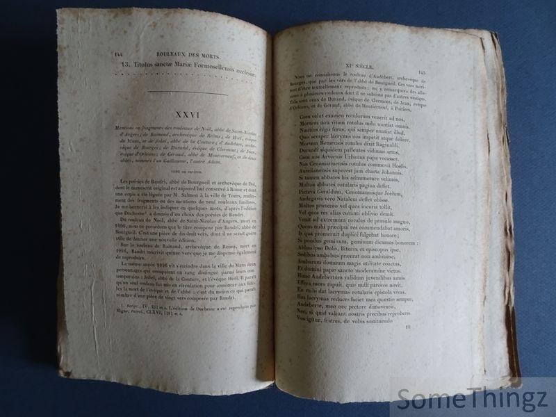 Delisle, Léopold - Rouleaux des morts du IXe au XVe siècle