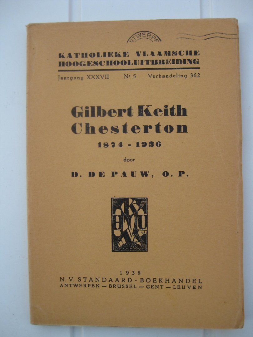 Pauw, D. De - Gilbert Keith Chestrton (1874-1936).