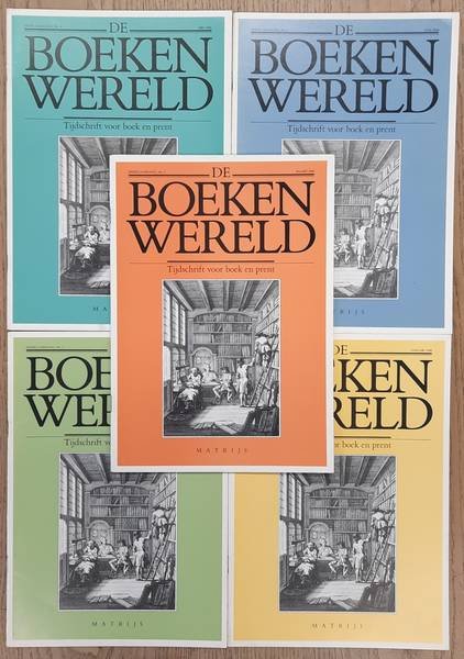 BOEKENWERELD, DE. - De Boekenwereld. Tijdschrift voor boek en prent. Zesde jaargang, 1989 - 1990. Compleet: Vijf nummers.