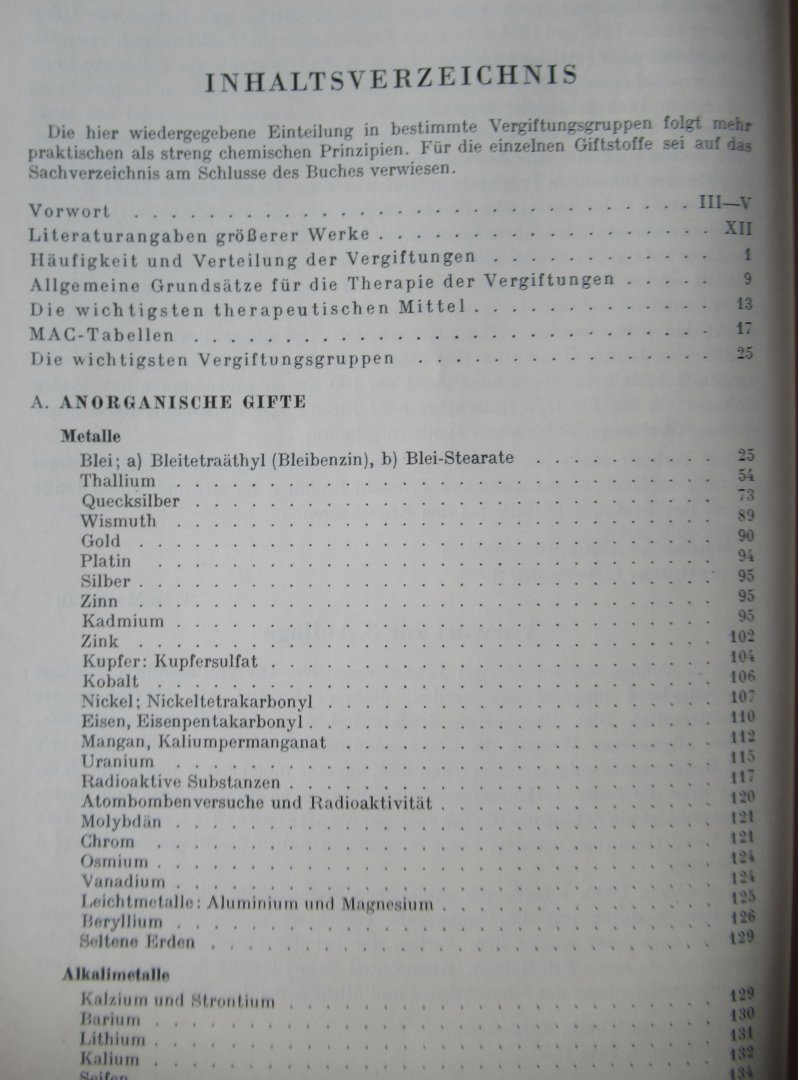 Moeschlin, Sven - Klinik und therapie der vergiftungen