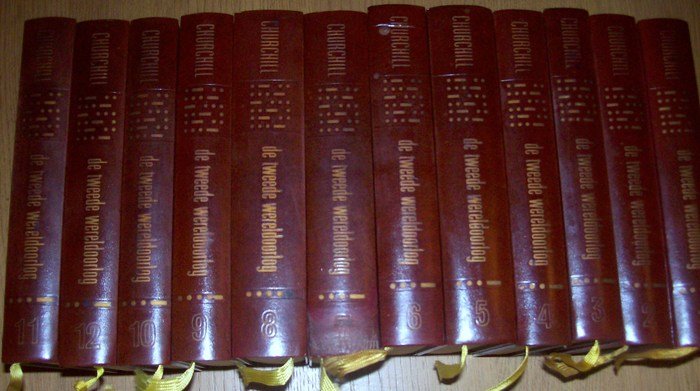 Churchill, Winston - Churchills  memoires Deel 1 t / m 12 de Tweede Wereldoorlog.-