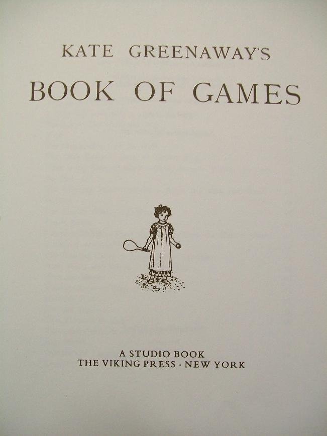 Kate Greenaway - Book of Games Kate Greenaway + 3 prenten op paneel