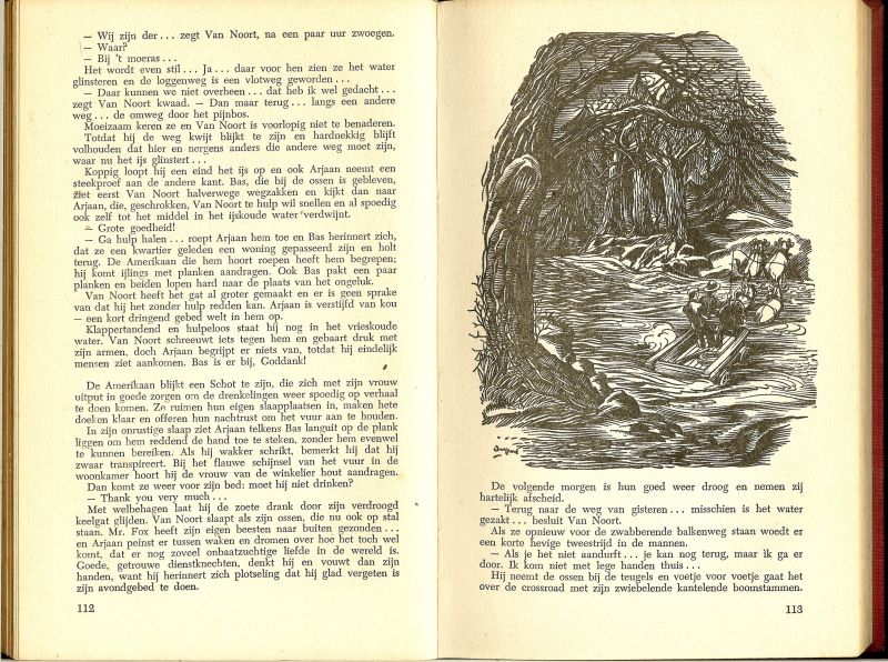 RISSEEUW.P.J * bandomslag,band en illustraties van WILLEM DUPONT - DE HUILENDE WILDERNIS deel II  * zijn eerder als tweedelige roman verschenen onder de titel landverhuizers