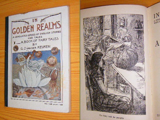 H.J. van der Keuken - In golden realms - A graduated series of English stories and tales - 1 A book of fairy tales Told anew and annotated