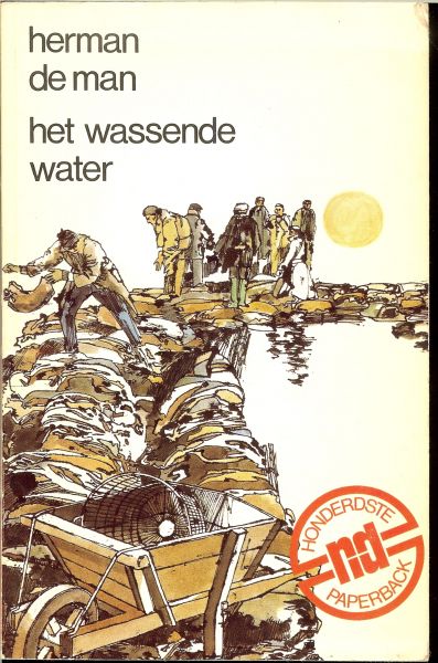 Man, Herman de .. dit is de meest bekende roman van de Auteur .. Omslagontwerp  Niek Wensing - Het wassende water.