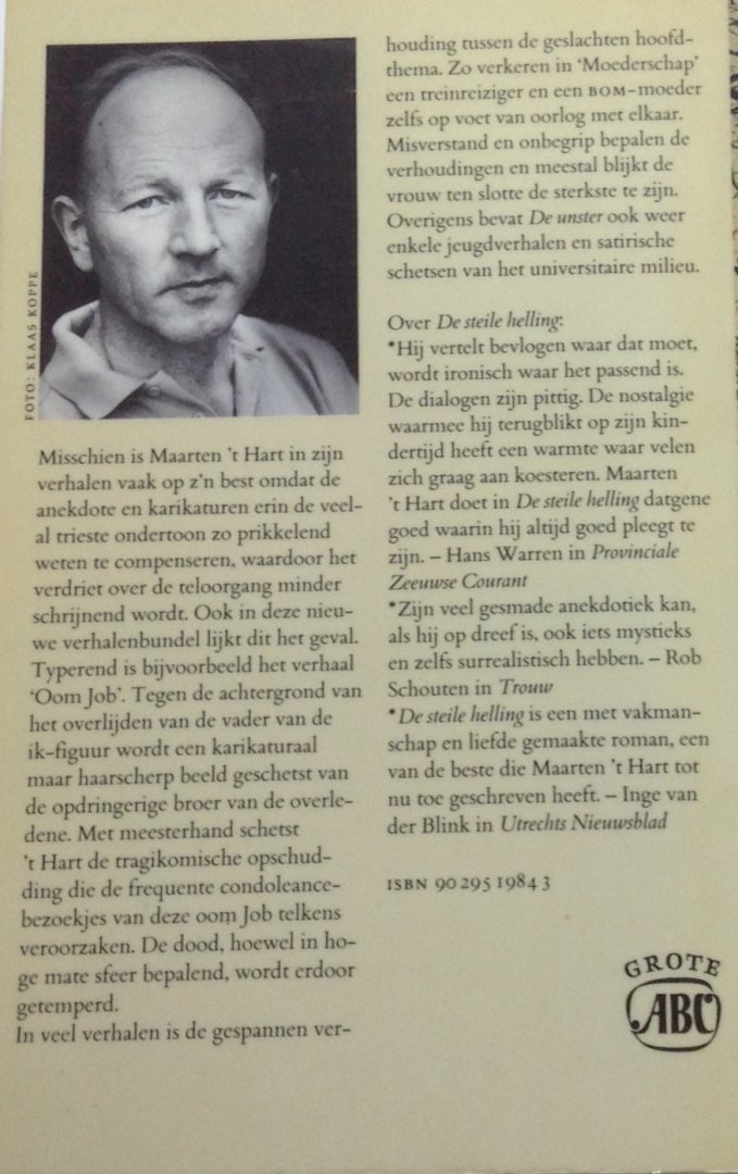 Hart, Maarten 't - De unster