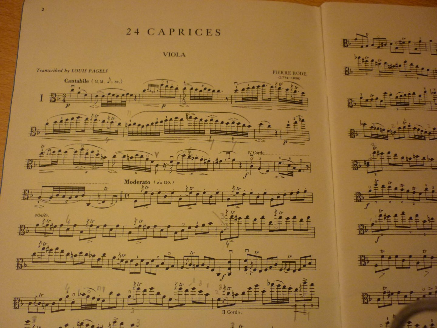 Rode; Pierre (1774 - 1830) - 24 Caprices; for viola solo (Pagels)