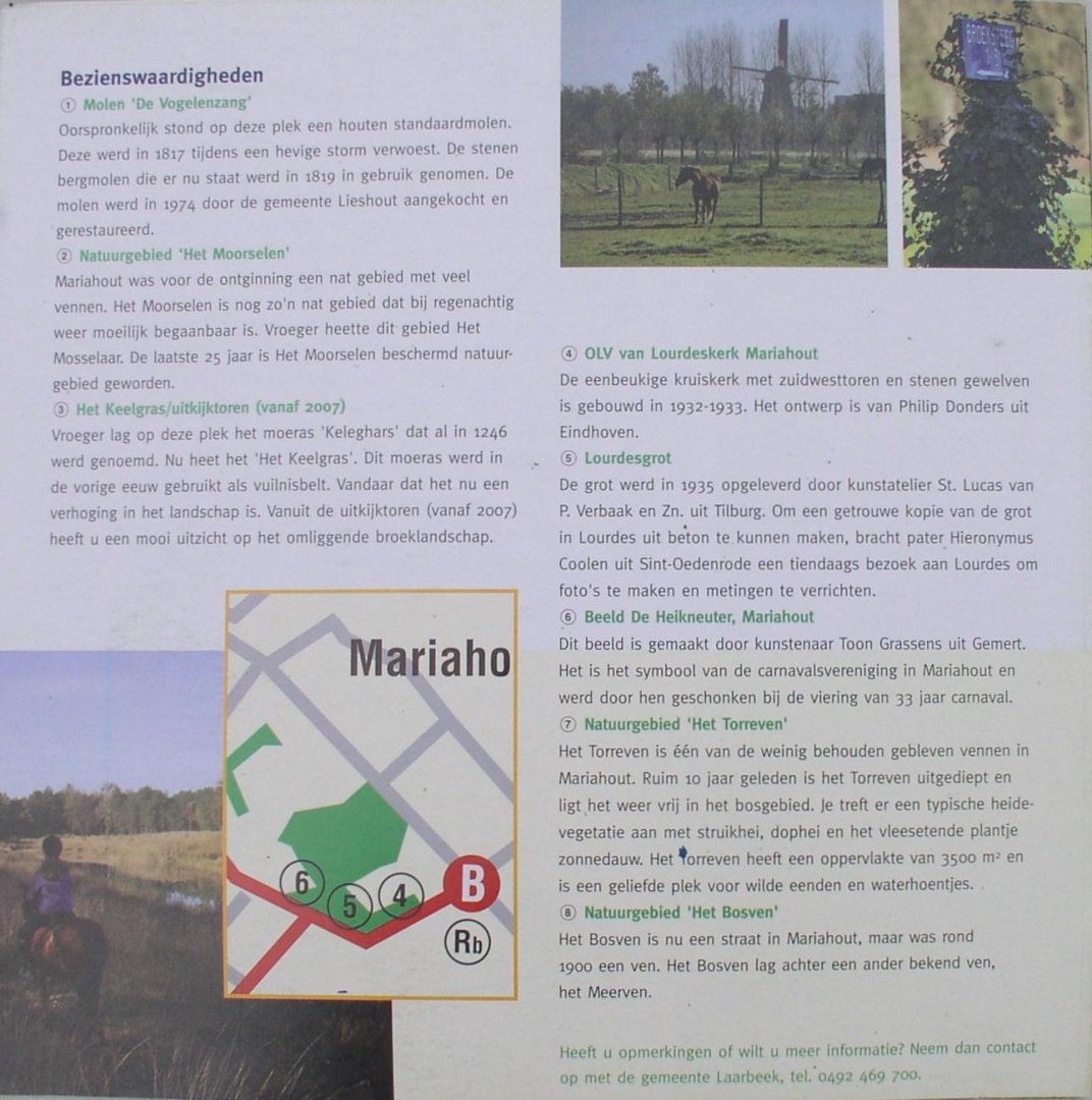 naamloos - volg het pad van de pioniers / Pioniersroute Gemeente Laarbeek, Provincie Noord-Brabant