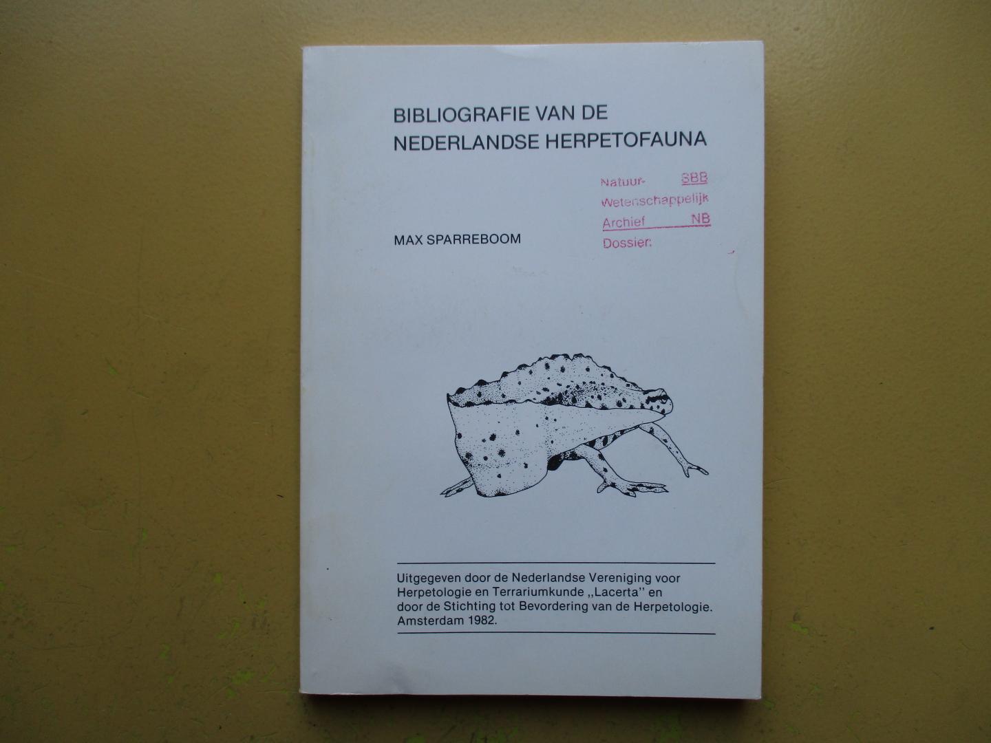 Sparreboom, Max - Bibliografie van de Nederlandse Herpetofauna