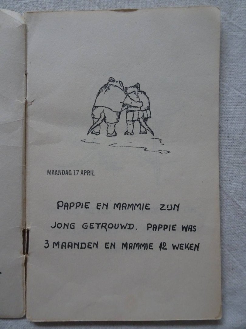 N.n.. - Dagboek van Ratje Toe. Max uitgave no. 5.