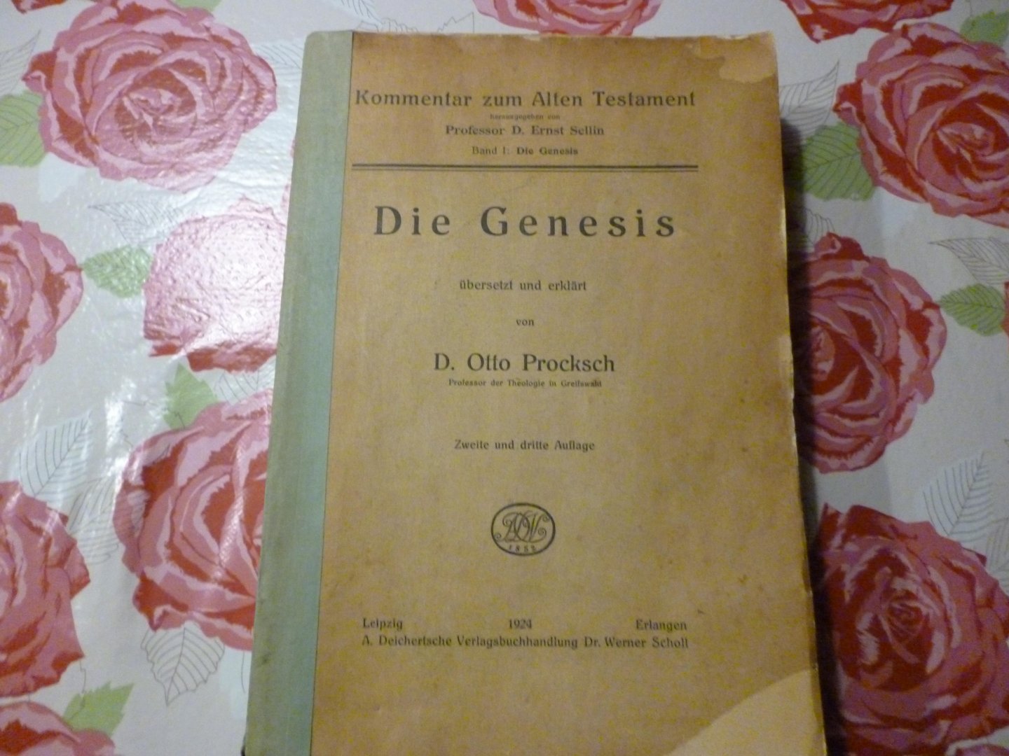 Procksch Otto D. - Die genesis übersetzt und erklärt