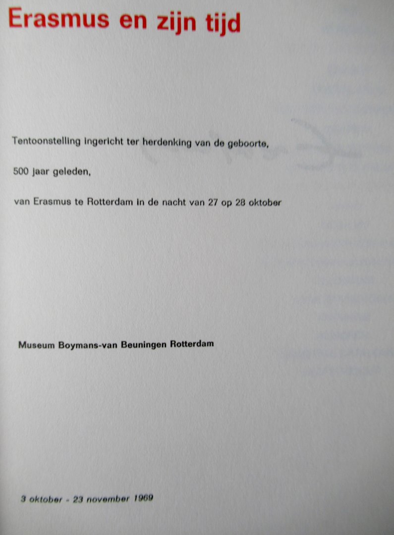  - Erasmus en zijn tijd 2 delen