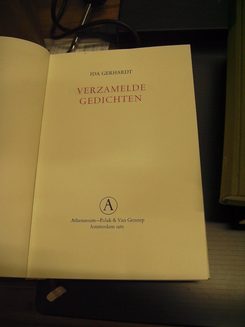 Gerhardt, Ida - Verzamelde Gedichten [ uitgave ter gelegenheid van de tachtigste verjaardag van de dichteres ]