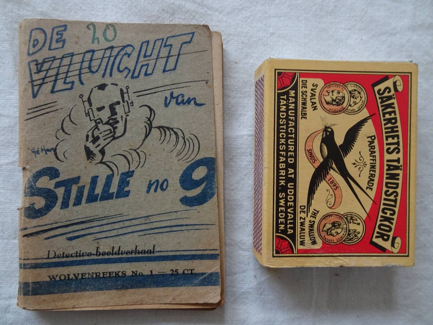 N.n.. - De vlucht van Stille no. 9, of de strijd om de luchtvaartdocumenten. Detective-beeldverhaal. Wolvenreeks no. 1.