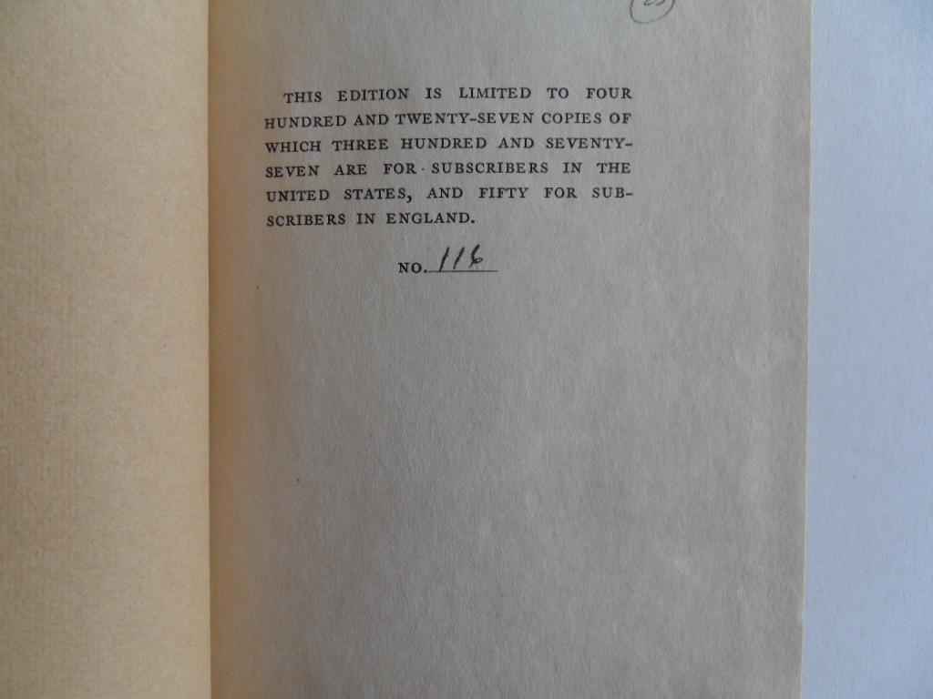 O. Henry. [ Pseudoniem van William Sydney Porter (September 11, 1862 – June 5, 1910) ]. - Letters to Lithopolis from O. Henry to Mabel Wagnalls. [ Numbered 116 / 427 ].