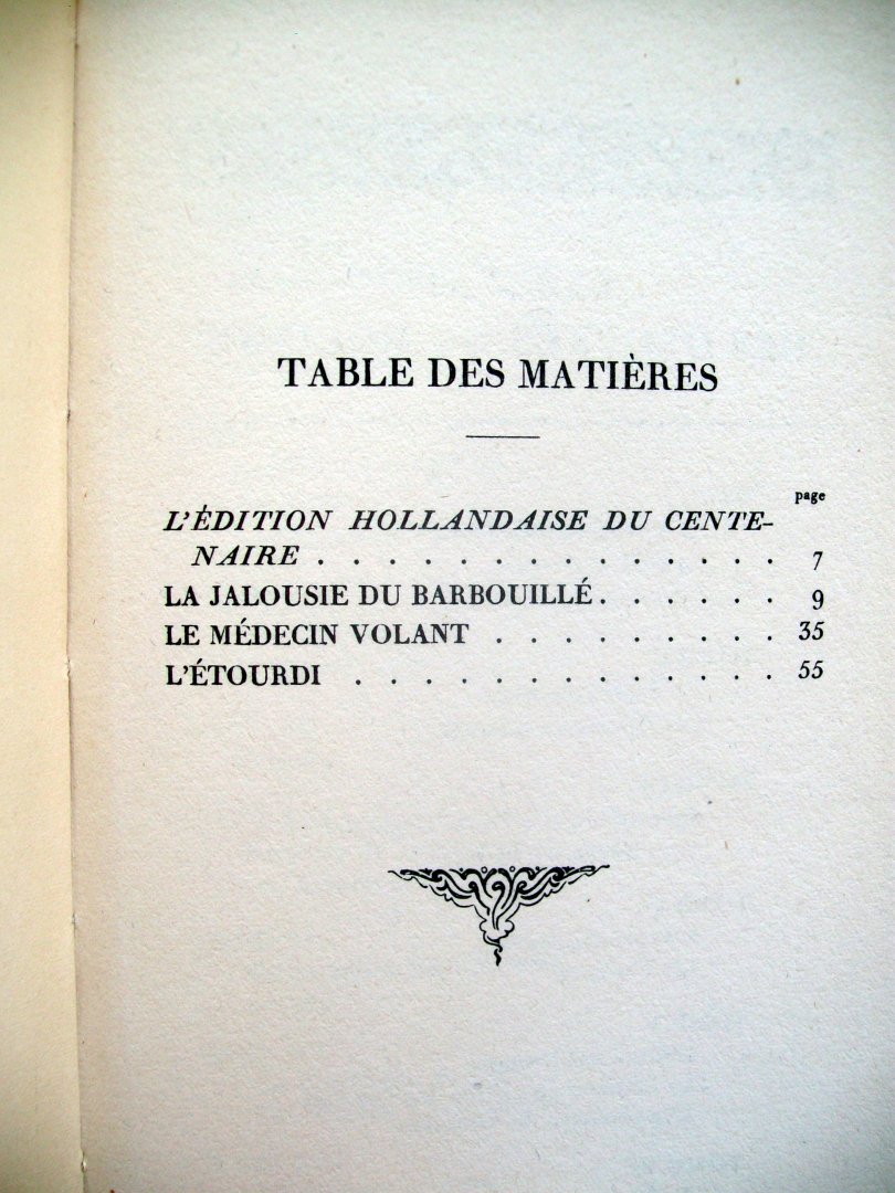 Molière, J.B.P. - Les Oeuvres Complètes de Molière (Tome I) (FRANSTALIG)
