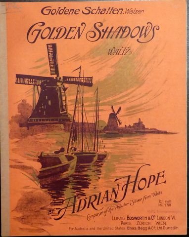 Hope, Adrian: - Goldene Schatten. Walzer. Golden shadows. Waltz