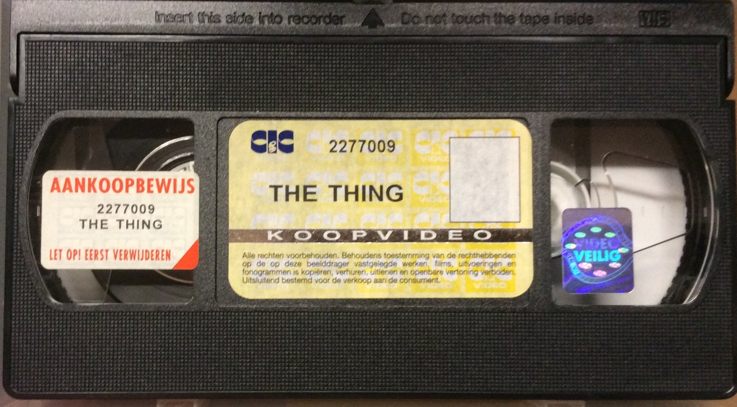 John Carpenter, muziek Ennio Morricone - The Thing VHS