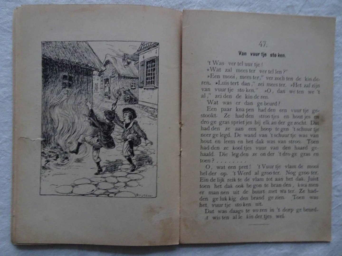 Bouwmeester, J.C. & J.V. Berendsen. - Derde leesboekje behoorende bij het aanvankelijk spreek- en leesonderwijs.
