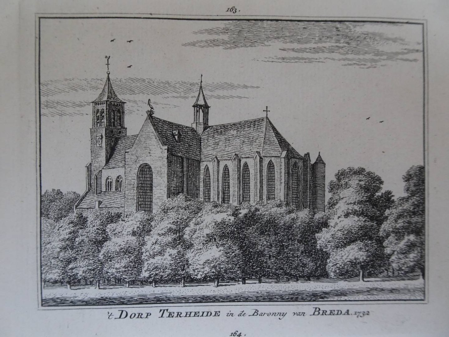 Terheijden. - 't Dorp Terheide in de Baronny van Breda, 1732.