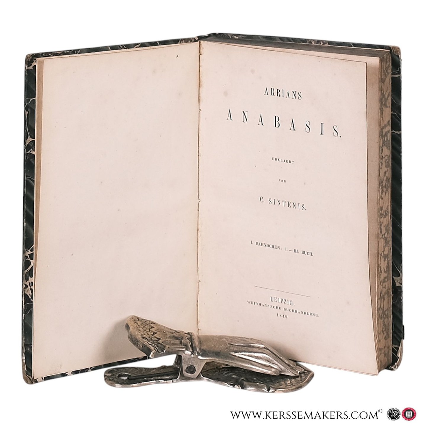 Arrian (Lucius Flavius Arrianus). - Anabasis, erklärt von C. Sintenis. I. Bändchen: I.-III. Buch / II. Bändchen: IV.-VII. Buch.