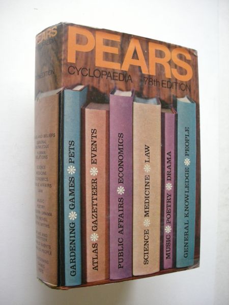 Barker, L.Mary, editor - Pears Cyclopaedia, 1969-70. 78th Edition. A book of background information and reference voor everyday use