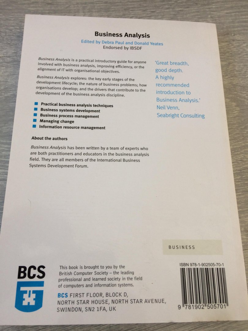 Paul, Debra - Business Analysis