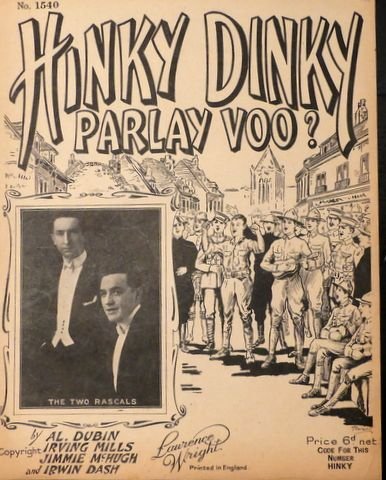Dubin, Al: - Hinky Dinkie parlay voo?