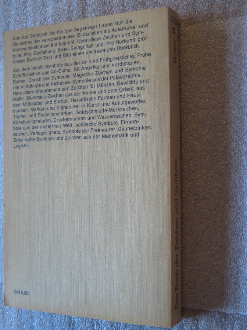 Schwarz-Winklhofer, I. / Biedermann, H. - Das Buch der Zeichen und Symbole / Mit 1300 Abbildungen