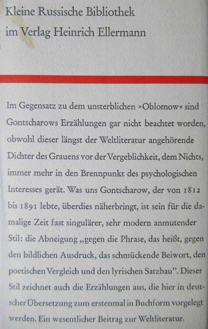 Gontscharow, Iwan - Ein Monat Mai in Petersburg