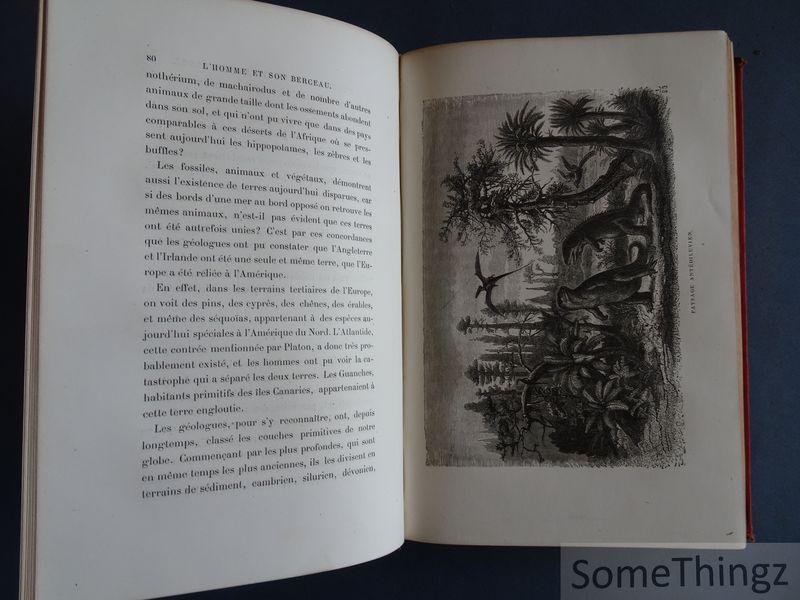 Biart, Lucien. - L'homme et son berceau. Illustrations de F. Lix, Scott, A. Jobin.