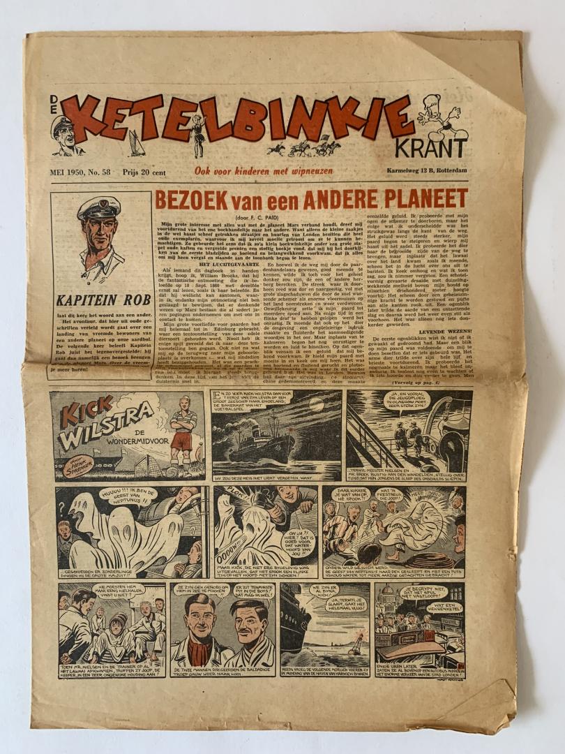  - Kick Wilstra in: De Ketelbinkie krant no.58