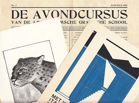 AMSTERDAMSCHE GRAFISCHE SCHOOL - De avondcursus van de Amsterdamsche Grafische School. Zaterdag 28 Augustus 1926. (&) Augustus 1927, No. 3.