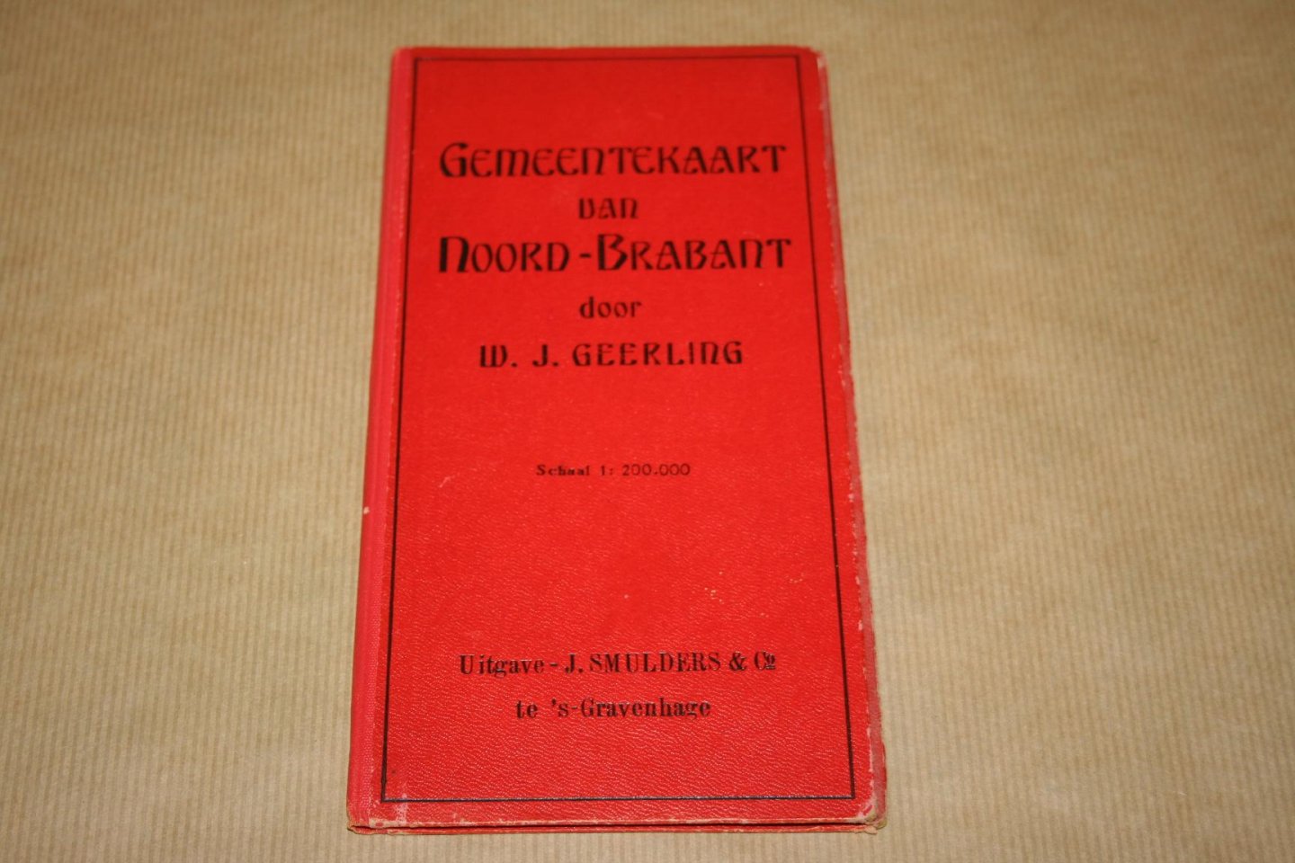 W.J. Geerling - Gemeentekaart van Noord-Brabant