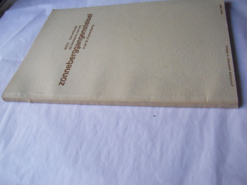  - Nota betreffende de betekenis van het zonneberggangenstelsel in de St. Pietersberg