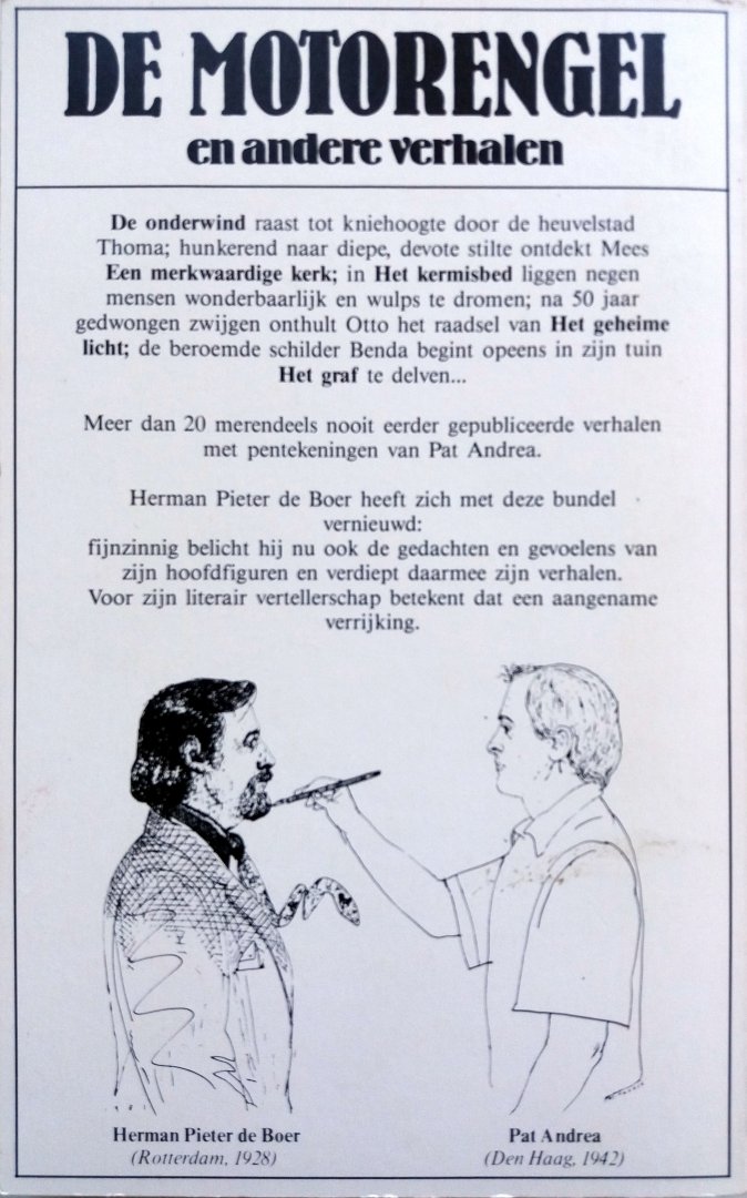 Boer, Herman Pieter de - De motorengel en andere verhalen