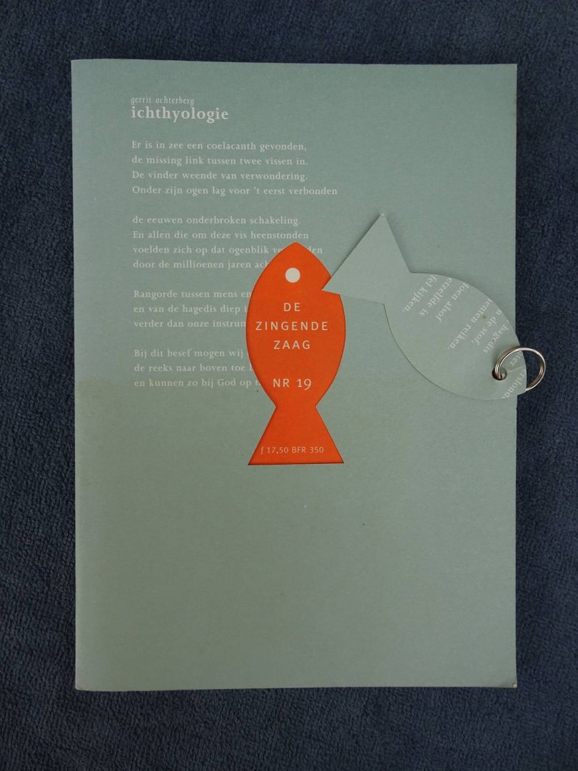 Moormann, George (red.). - Gerrit Achterberg. Ichthyologie. De Zingende Zaag nr. 19, de Missing Link.