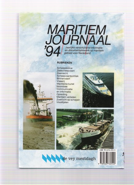 de jong, menso ( eindredactie ) - maritiem journaal ,94