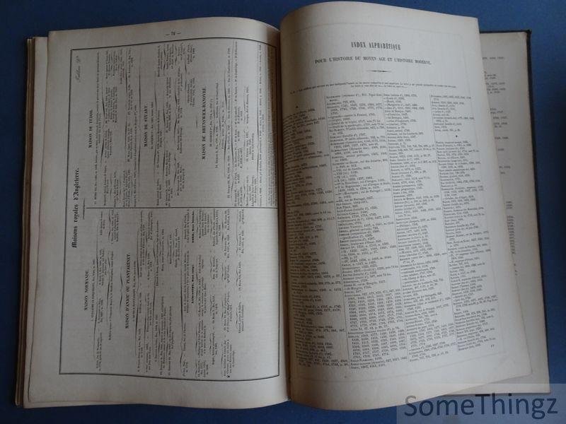 de Bormans [Le Major]. - Tableaux chronologiques et synoptiques de l'histoire universelle de 400 à 1789 : nouvelle méthode pour apprendre et enseigner l'histoire. [Avec signature de l'auteur.]