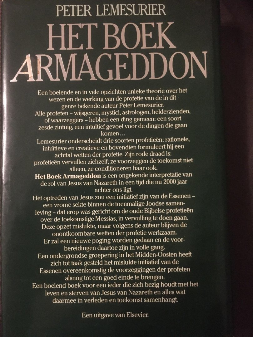 Lemesurier - Boek armageddon / druk 1