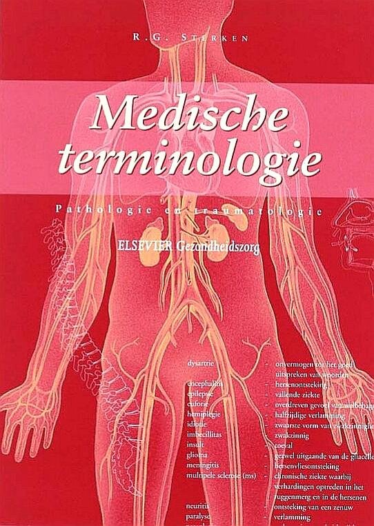 Sterken , R. G.  [ isbn 9789035216914 ]  1717 - Medische Terminologie 2 . ( Pathologie en traumatologie . ) Dit boek behandelt de opbouw en het gebruik van medische terminologie in de algemene pathologie en de specifieke pathologie. Het is primair een leerboek, maar is ook geschikt als naslagwerk.