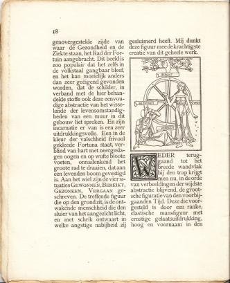 (DERKINDEREN, Antoon). Jan VETH - De muurschilderingen van Der Kinderen in het trappenhuis van het gebouw der Algemeene Maatschappij van Levensverzekering en Lijfrente te Amsterdam.