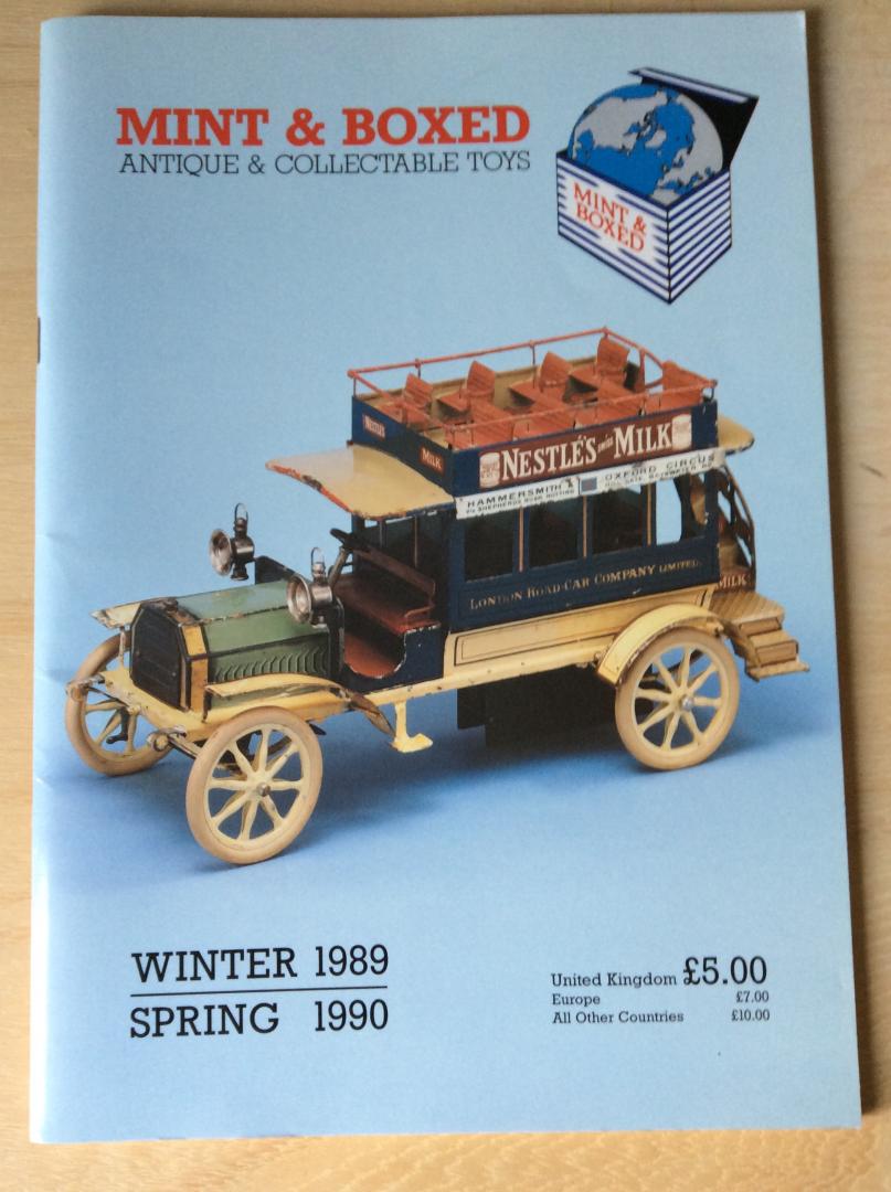 Levitt, Jeffrey S. - Mint and Boxed Antique and Collectable Toys: Winter 1989/ Spring 1990