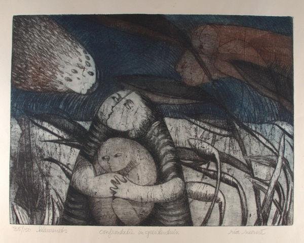 Zurné, Ria. - Confrontatie in geestentuin.