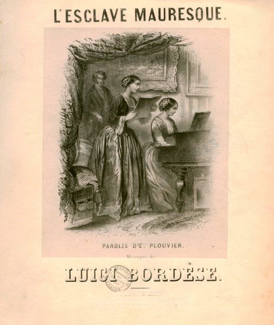Bordèse, Luigi: - L`esclave mauresque. Paroles d`E. Plouvier [voix de soprano ou mezzo soprano]
