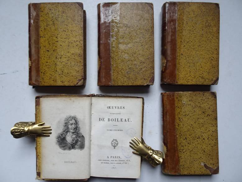 Boileau, Nicolas. - Oeuvres complètes de Boileau. Vols. 1-5 (complete set).