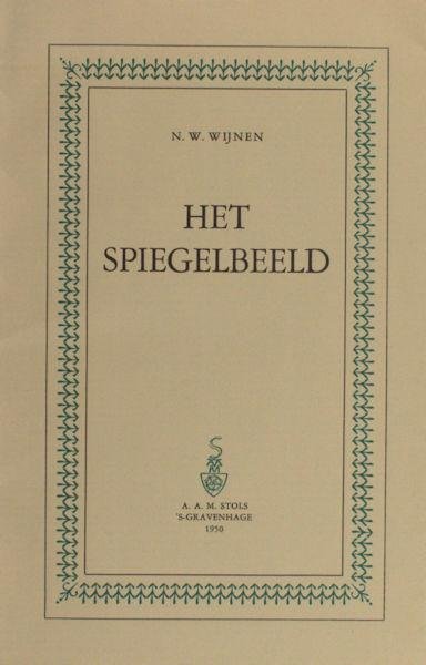 Wijnen, N.W. - Het spiegelbeeld.