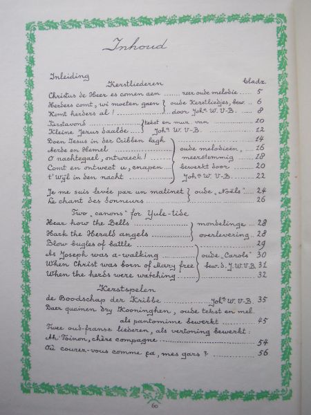 Veekeren-Bakker, Joha. W. - Kerstrozen, Kerstliederen en Kerstspelen