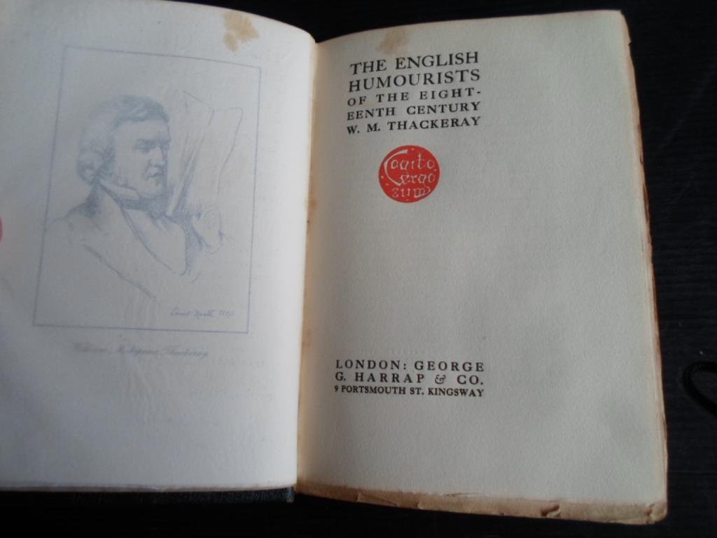 Thackeray, William Makepeace - English Humourists of the eighteenth century